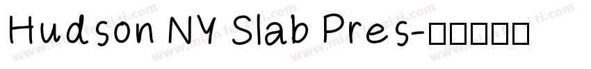 Hudson NY Slab Pres字体转换